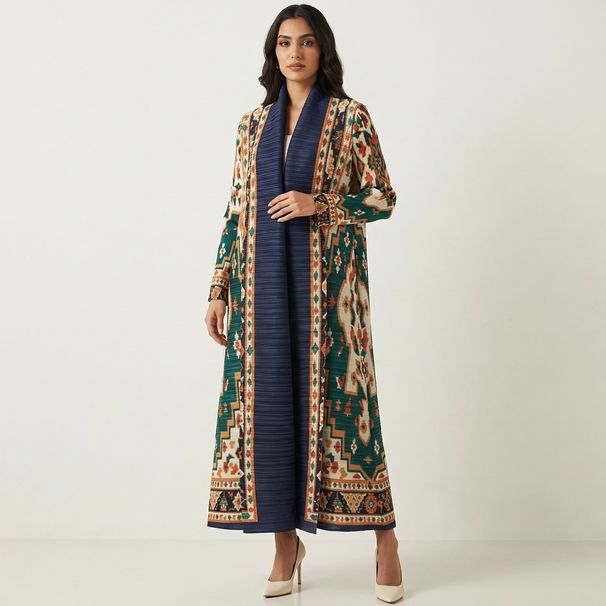 New Middle Eastern Fashion Robe Dubai Travel Long Dress, Arabic Banquet Gown, Cardigan Dress_ecoleips.com
