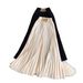 Women's Summer Thin Wide Leg Pants Casual Drawstring Elastic Waist Loose Fit Flattering Drape Pleated Long Trousers_ecoleips.com