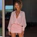 2026 Spring New Women's Fashion Sexy Turn-Down Collar Slim Fit Bodycon Tie Shirt Elegant Dress Short Skirt For Women_ecoleips.com