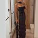 Women's Clothing Suspender Ruffle Suspender Polka Dot Scarf Dress_ecoleips.com
