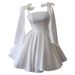French Retro Bow Strapless Puffy Skirt Dress Suspender Birthday Party Women's New Style 2026_ecoleips.com