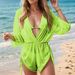 High-Waist Bikini Set – Sexy Tie-Front Trio Swimwear With Adjustable Straps (S/M/L/Xl) 3-Piece Versatility_ecoleips.com