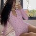 "Floral V-Neck Jumpsuit For Women - Summer Casual Shorts Romper With Long Sleeves, Comfortable & Stylish Home & Outdoor Wear"_ecoleips.com