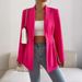2024 New Foreign Trade Fashion For Women: Elegant And Stylish Solid Color Single-Breasted Long-Sleeve Blazer, Light_ecoleips.com