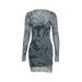 PC018 European And American Women's Summer New Product: See-through Mesh Strap Printed Sexy Bodycon Dress Two-piece Set_ecoleips.com