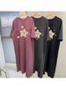 Lazy Short-sleeved T-shirt For Summer Casual Knee Long Skirt Large Size Women's Clothing_ecoleips.com