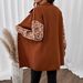 European And American Cross-border Knitted Sweater With Contrasting Leopard Print, Mid-length, Long-sleeved Coat_ecoleips.com