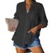 Women's Clothing Women's Solid Color Plus Size Casual Loose Breasted Shirt Style Clothing For Women For Formal & Casual For Women_ecoleips.com
