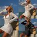 European And American Style Three Piece Set Sexy Lace Long Sleeved Dress Solid Color Mesh Swimsuit Bikini Cross Border 2025_ecoleips.com