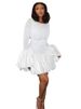 Autumn Long Sleeve Ruffles Mini Dress Women's New Fashion O Ncek Elegant Bodycon Casual Dresses For Women Robe Femme Vestidos_ecoleips.com