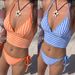 2026 New Striped Sexy Two Piece Swimsuit Hot Girl Towel Bikini Women's Clothing Cross Border Trade_ecoleips.com