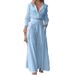 2026 Cross-Border Foreign Trade European And American Women's Clothing Spring New Style Solid Color Elegant Commuter_ecoleips.com