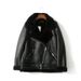 Aria Basics Cross-border Long-term Large Stock Of European American Clothing: Women's Mid-length Fur-lined Leather Jacket With A_ecoleips.com