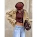 Casual Workwear Trench Coat Women's Design Sense Loose Short Suit Collar Double-Breasted Jacket Jacket Women's Clothing_ecoleips.com