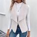 Women’s Sleeveless Vest Jacket – Slim-Fit Blazer Vest With Notch Lapel, Lightweight Stretchable Layering Piece_ecoleips.com