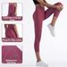 High-Waisted Women's Yoga Pants Tummy Control Butt Lifting 7/8 Length Fitness Sports Sweatshirts Polyester_ecoleips.com