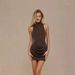 Women's Sexy Mock Neck Sleeveless Glitter Bodycon Mini Dress – Slim Fit Club Party Gown 2026_ecoleips.com