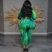Women's Clothing Plus Size Women's Round Neck Long Sleeve Dress Irregular Striped Long Long Sleeve For Formal & Casual For Women_ecoleips.com
