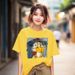 Trendy American Retro Style Women's Short Sleeve T-Shirt Summer 2024 New Niche Design Top Factory Direct Sales_ecoleips.com