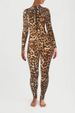 K New Round Neck Long Sleeved Printed Jumpsuit For Fashionable Women's Nightclubwear_ecoleips.com