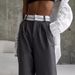 Spring New Solid Color Fashionable Slim Casual Trousers Niche Design Floor Length Suit Pants_ecoleips.com
