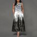 New Women's Clothing 2022 European And American Cross-Border Summer Printed V-Neck Sleeveless Long Dress_ecoleips.com