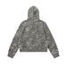 WD069 High-end Street Style Hot Girl Jacket, Retro Women's Trendy Short Deconstructed Design Hooded Cardigan Sweatshirt_ecoleips.com