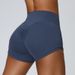 Women's Clothing Peach Hip Lifting Yoga Shorts Women's High Waist Pleated Tight Fitness Shorts Quick Drying Three Point Sports Shorts_ecoleips.com