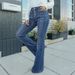 Women's Classic Straight Leg Jeans – Button-Fly Denim Pants With Comfort Fit & Bluish Wash_ecoleips.com