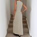 Women's French Striped Sleeveless Knit Dress Summer High End Design Casual Vest Dress for Petite Niche Style_ecoleips.com