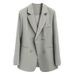 Women's Coat Long Sleeve Blazers Elegant Solid Color_ecoleips.com