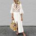 European Clothing In A Simple Style, Casual Mid-sleeve Printed Mini Skirt, Women's Long Dre, Bohemian Ethnic Style_ecoleips.com