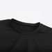 Trendy Women's Cropped Graphic Tee – Knot Letter Print Short Sleeve Top, Stretchy Polyester, Streetwear Style (Xs-Xl, Black)_ecoleips.com