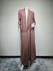 Modest Abaya Dress Elegant Modest Abaya With Lace Detailing – Dubai-Inspired Long Dress (S-XXL, Coffee Brown)_ecoleips.com