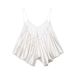 Satin-Feel Crinkle Strap Camisole Top For Women, Fashion Loose Fit Ribbed Texture Slip Dress Inner, 6 Colors_ecoleips.com