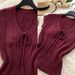 Women's Sweet V Neck Short Sleeve T-Shirt Korean Style Bow Tie Slim Fit Knit Top for Summer_ecoleips.com