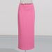 K Elegant Wind Ensemble New Irregular 3D Flower Top Glamorous Bodycon Skirt For Women_ecoleips.com