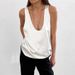 2026 Summer New Solid Color Satin U-Neck Sleeveless T-Shirt, European And American Versatile Street Style Tank Top,_ecoleips.com