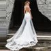 Women’s Clothing Wedding Dress Summer New One Shoulder Wedding Dress With Large Skirt And Backless Lace Trailing Wedding Dress_ecoleips.com