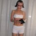 European And American Cross-border Clothing 2025 Spring New Fashion Sexy Hot Girl Camisole Top Slim-fit Shorts Women's_ecoleips.com