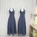 Plaid Slimming Design Dress With Hanging Neck And Long Skirt_ecoleips.com