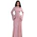 Women’s Clothing Spring And Autumn New Solid Color Long Sleeved Slim Temperament Dress_ecoleips.com
