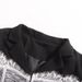 K High End Lace Patchwork Fishbone Waist Cinching Suit For Socialites, New V-neck Long Sleeved Solid Color Jacket For Women_ecoleips.com