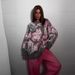Whimsical Rabbit Jacquard Sweater – Oversized Color-Block Knit Pullover For Women (Autumn/Winter Collection)_ecoleips.com