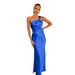 2025 European American Cross-border Women's Fashion New Style Slit Dress, Stylish And Sexy, Backless, Solid Color,_ecoleips.com