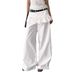 Floral Print Faux Two Piece Casual Pants Korean Style Hot Girl Loose Wide Leg Trousers for Women 2025 Niche Design_ecoleips.com