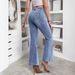 Voya Popular Women's Fashion And Personality Women's Autumn And Winter New Item Elastic Slim Fit Denim Bell Bottom Pants_ecoleips.com