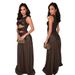 Women's Sleeveless Hollow out Sequined Long Dress Sexy Party Evening Gown European And American Style CY902220_ecoleips.com