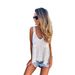 Spring Summer Mesh Hollow Out Lace Camisole Vest Sexy Cover Up Top With Lace Trim Russian Style Women's Clothing_ecoleips.com