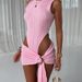 High Cut One Piece Swimsuit Solid Color Style Sexy Three Piece Women's Swimwear_ecoleips.com
